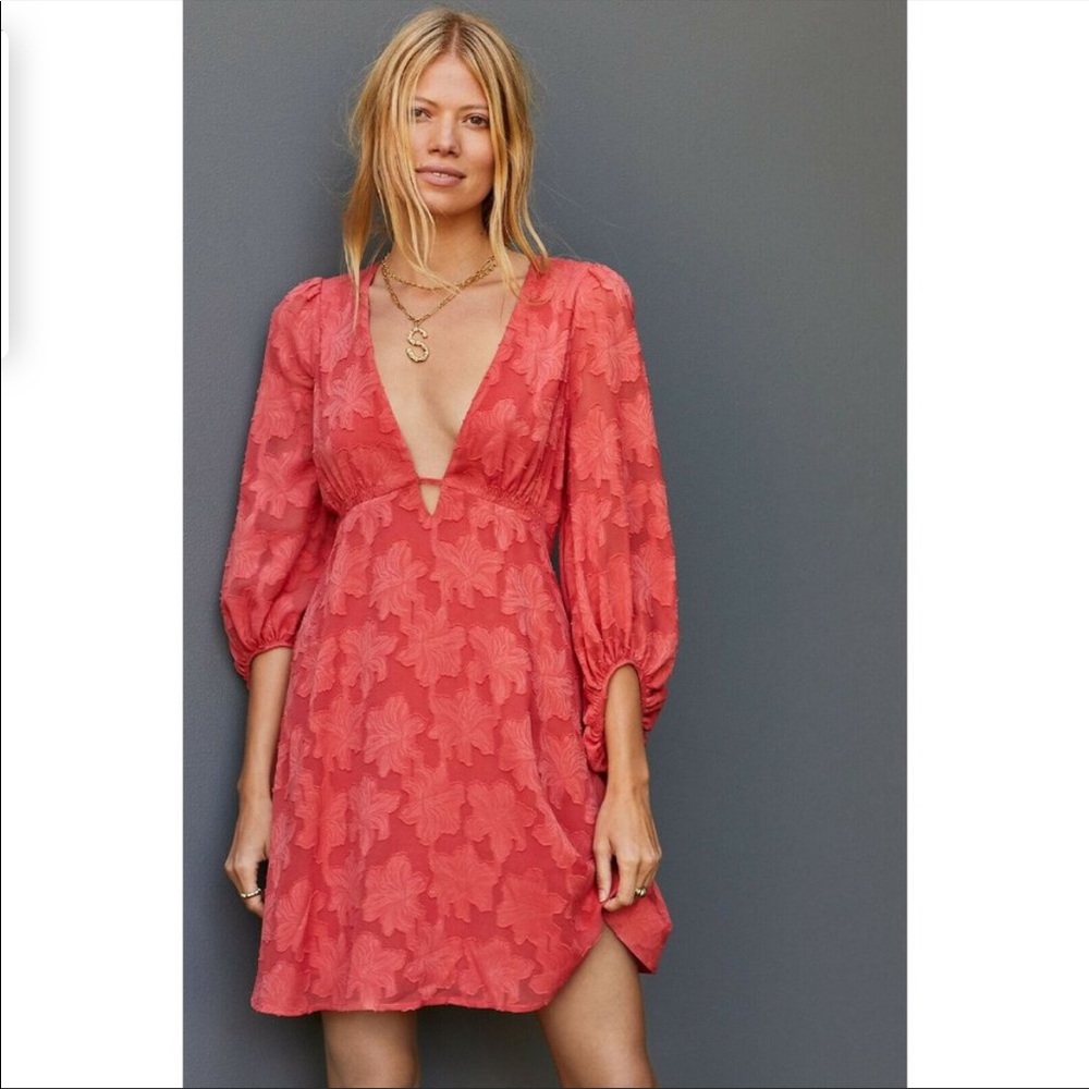 Anthropologie jacquard tunic dress